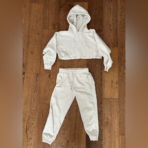 TNA Boyfriend cropped hoodie & pants